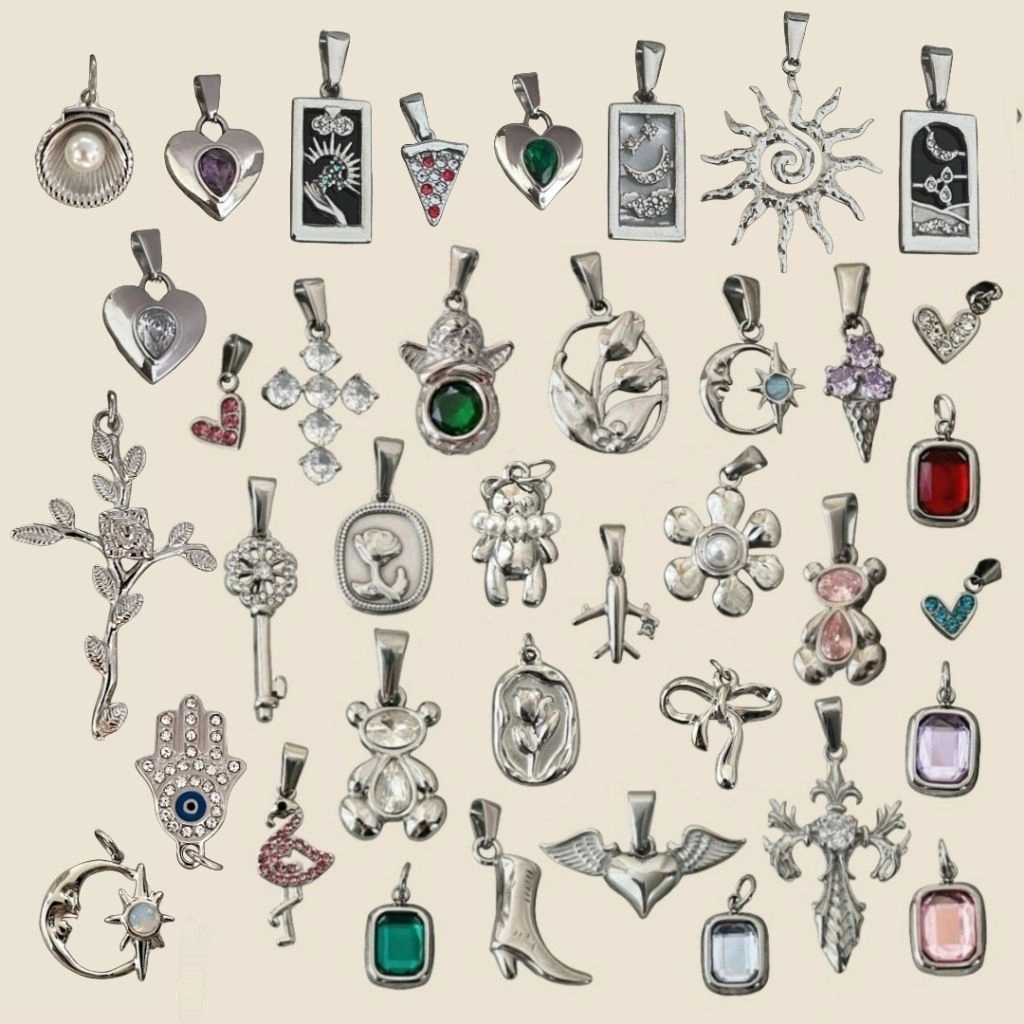 NEW! Silver Charmpions Mix Charms | Beads Liontin Pendant | Sirene Jewelry