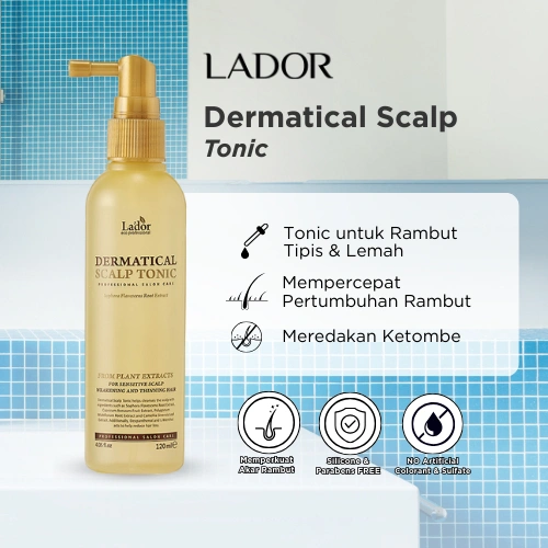 Lador Dermatical Scalp Tonic 120mL | Mempercepat Pertumbuhan Rambut | Ketombe | Memperkuat Akar Rambut