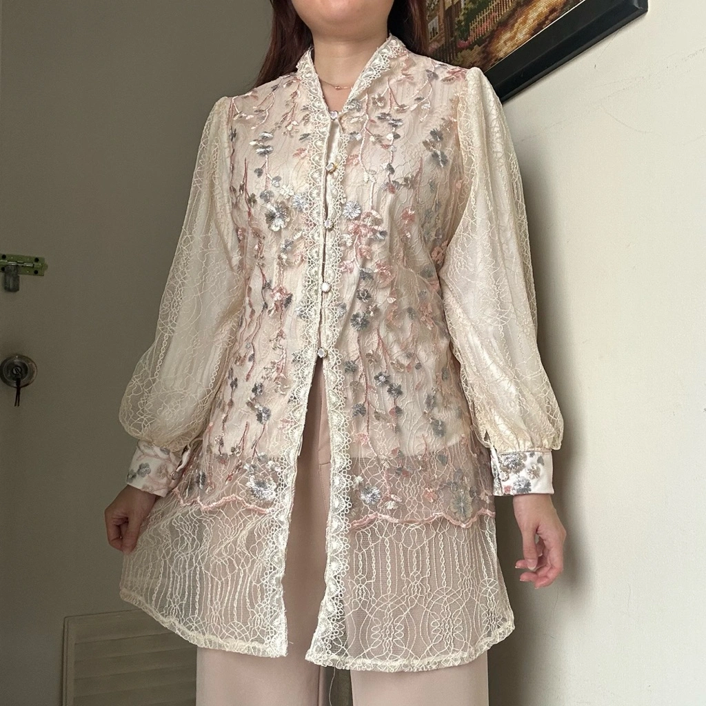 Aura Tunik TOP atasan blouse kemeja wanita viral korena style by biel the label