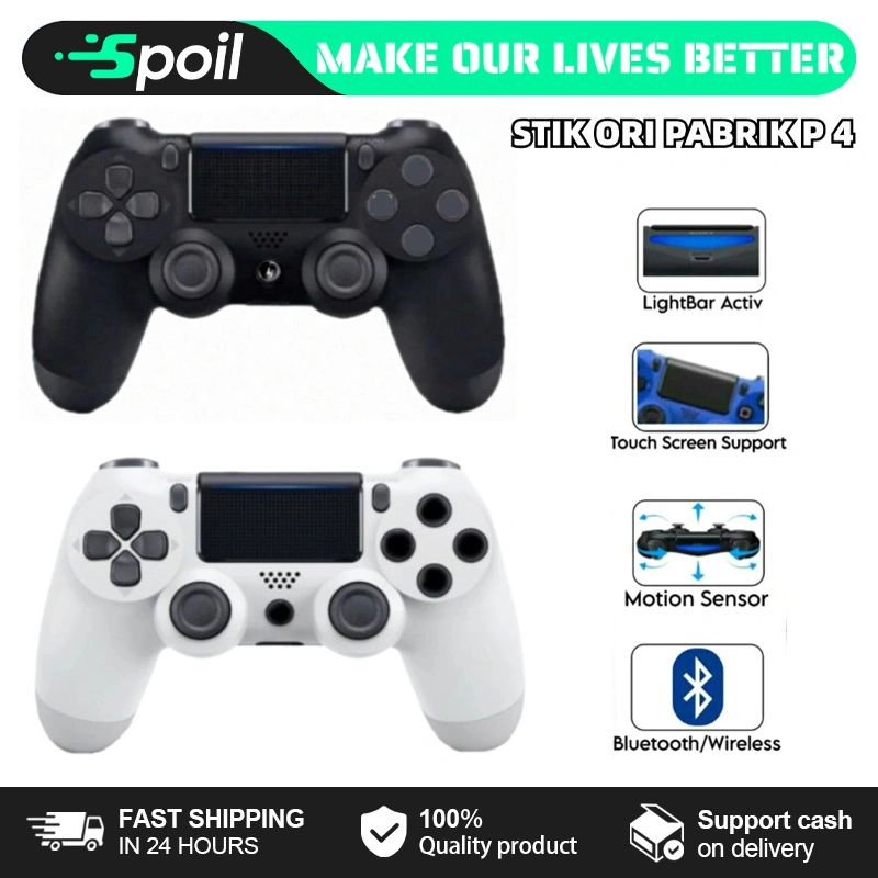 Wireless Gamepad Stick Controller LED Original Free Charger For P4 Touch Bar Controller