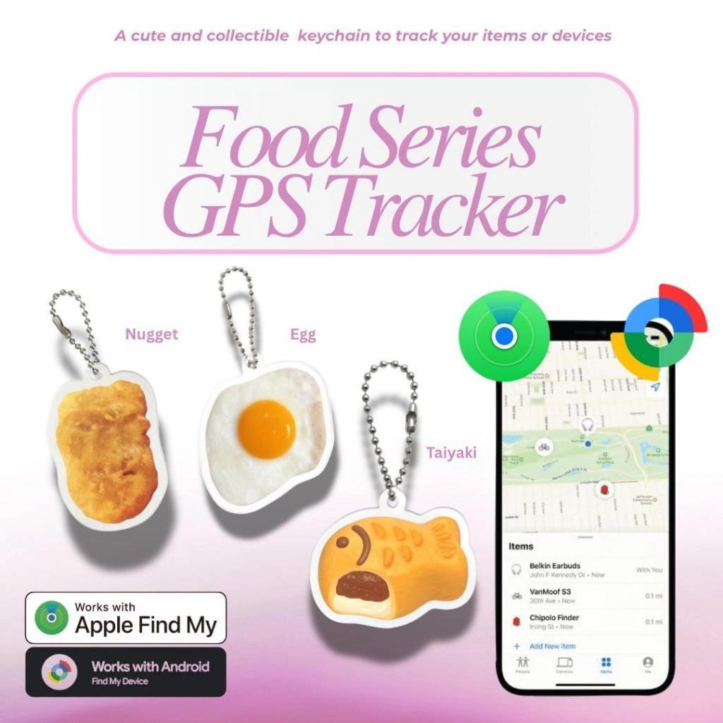 [GPS TRACKER] Food Series GPS Tracker/ Airtag/ Find My Iphone/ NFC TAG