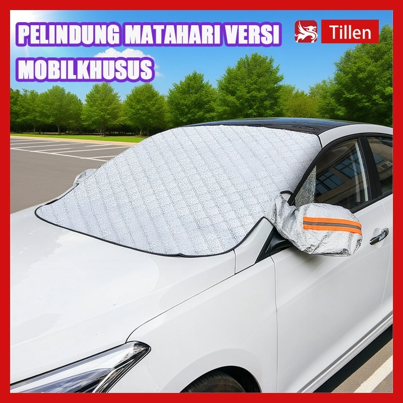 Penutup Mobil Anti Pelindung Dari Sinar Matahari Sun Shield Mobil Lipat Tahan Salju Pelindung Panas UV Anti Panas - Kualitas tinggi-COD