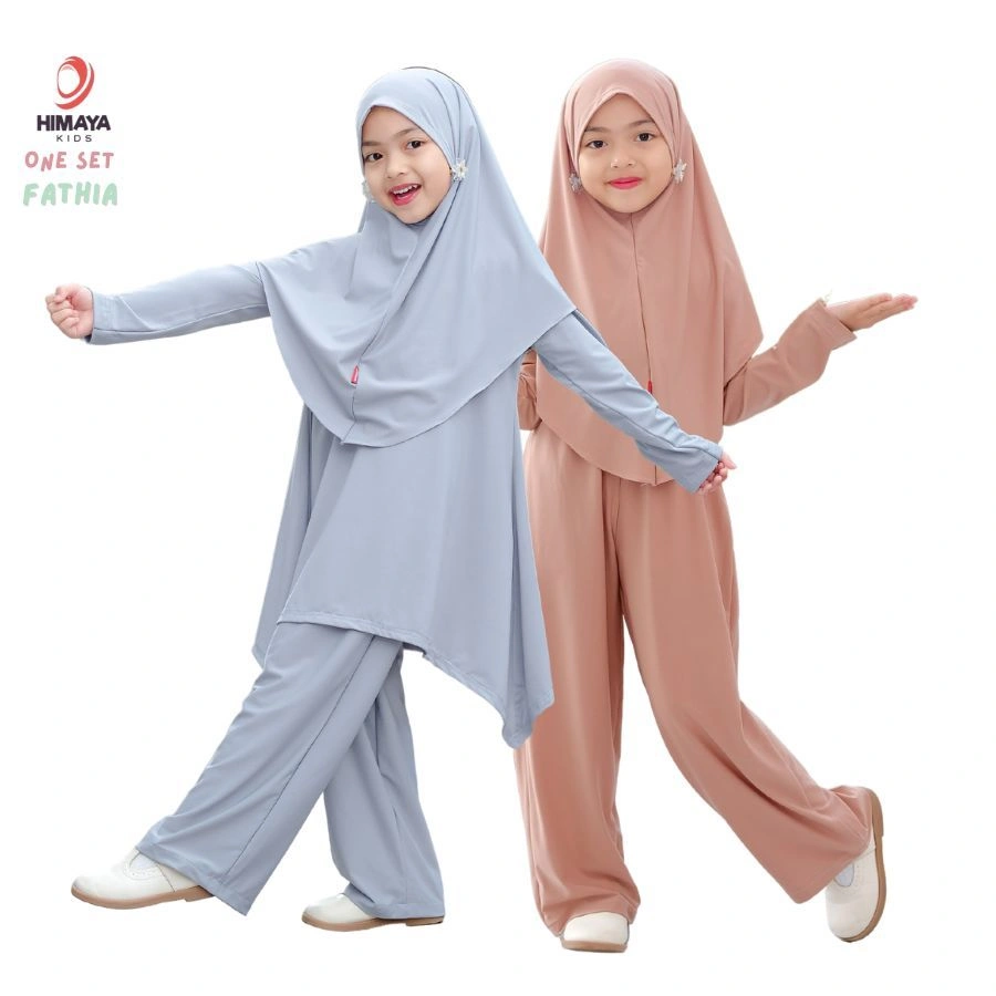HIMAYA - Baju Gamis Setelan Anak Perempuan Muslim Premium - Fathia 3 4 5 6 7 8 9 10 11
