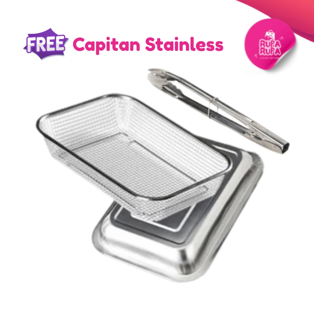 [RR] NAMPAN SARINGAN STAINLESS SET PENIRIS MINYAK / SARINGAN MINYAK SET NAMPAN TEBAL PREMIUM