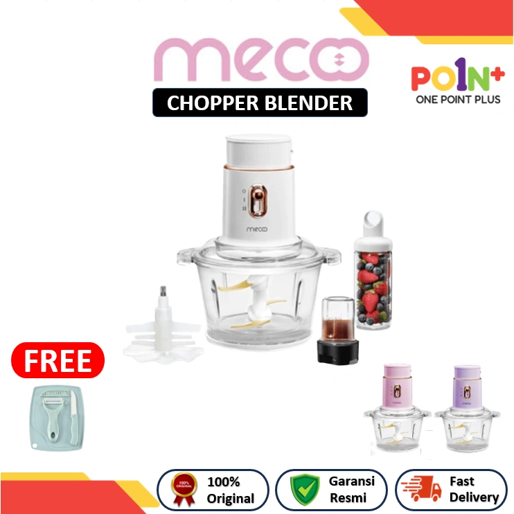 Mecoo Chopper Blender Food Processor Grinder 5 in 1 Mecco