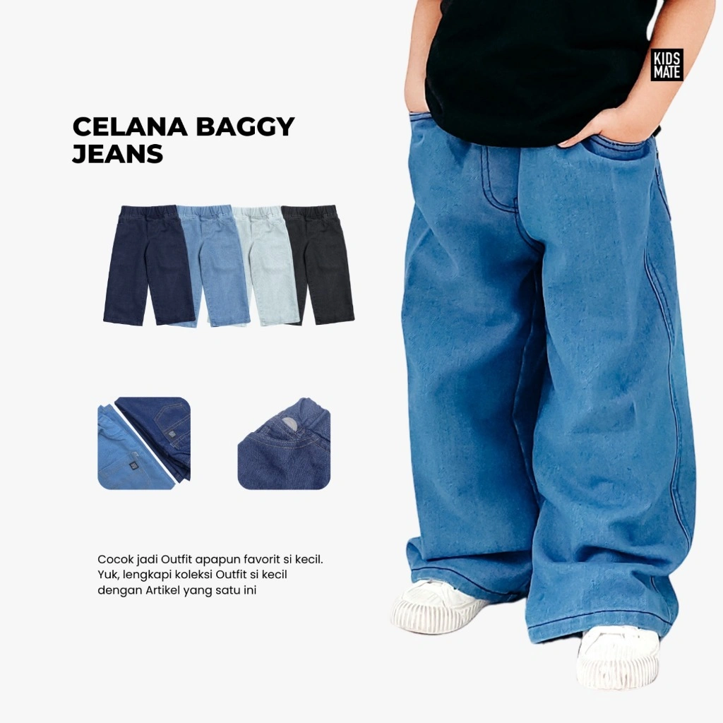 Celana Panjang Baggy Jeans by Kidsmate