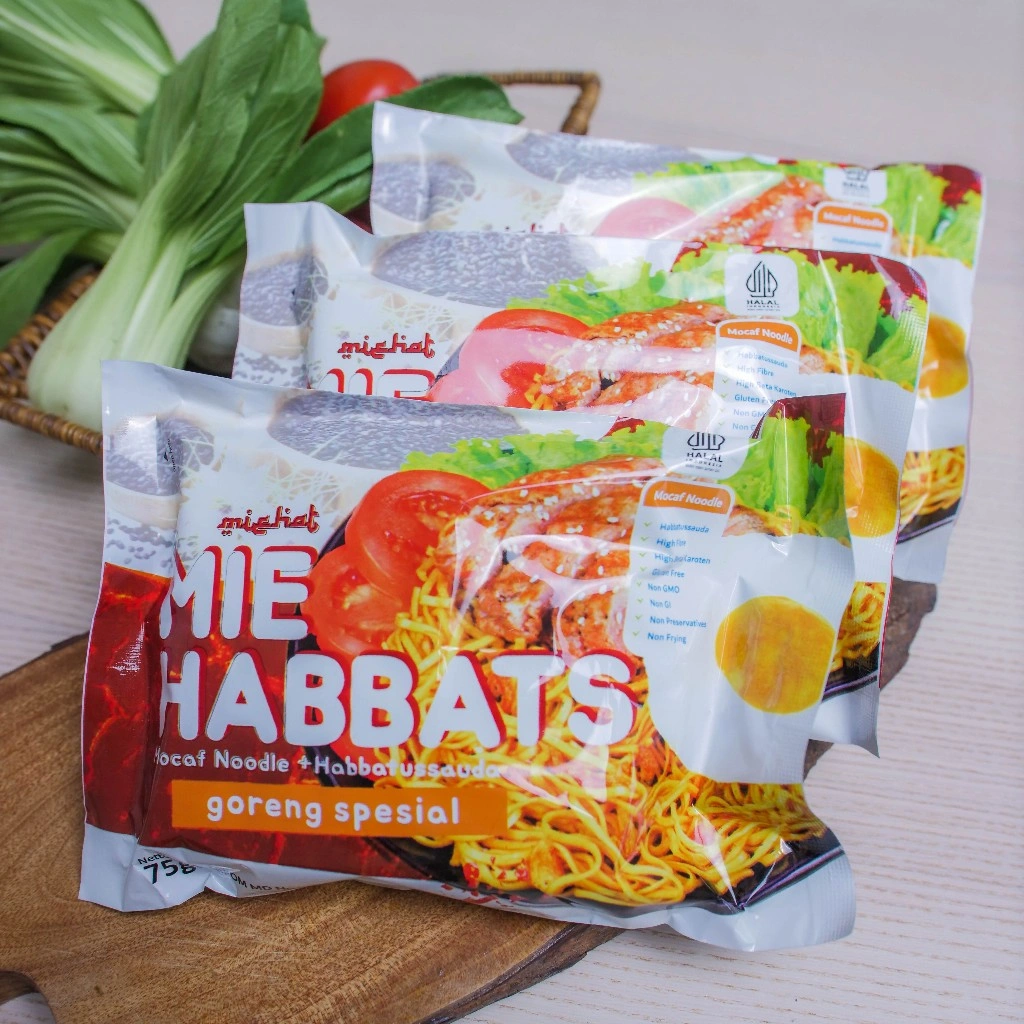 Mie Habbats Sehat dr. Zaidul Akbar - Mie Goreng Sehat, Free Gluten, Non MSG - Eceran 5pcs