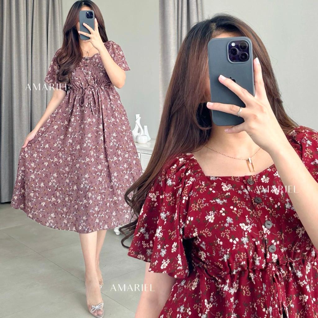 Amariel Niah Dress Daster Nyaman Bumil Busui Friendly