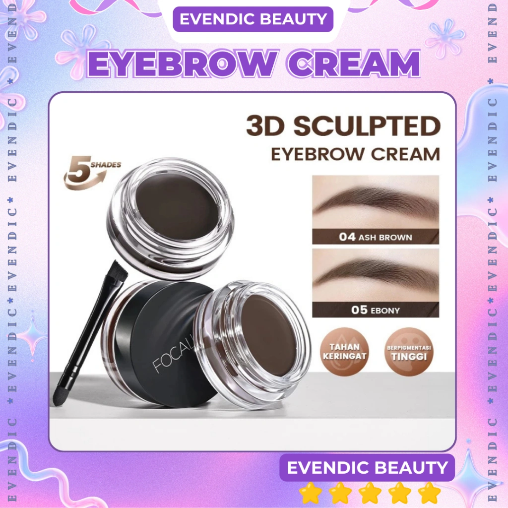 READY Eyebrow Cream Gel Pensil Alis FA23 - Kosmetik Mata Waterproof / Eyebrow Cream & Setting Gel 3D Pro-shape | BPOM