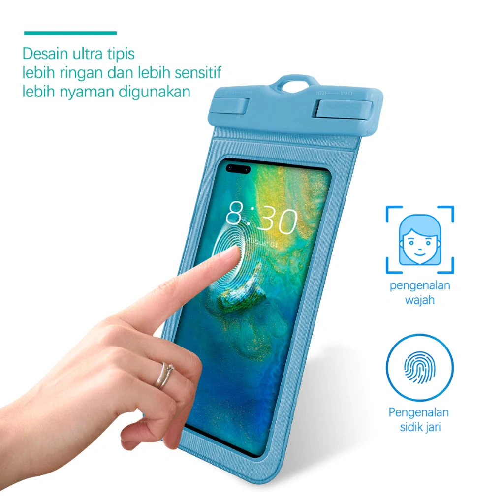 Case HP Waterproof Universal – Kantong Casing Anti Air Mobile Phone Pouch Tas HP Anti Air untuk berenang nyelam