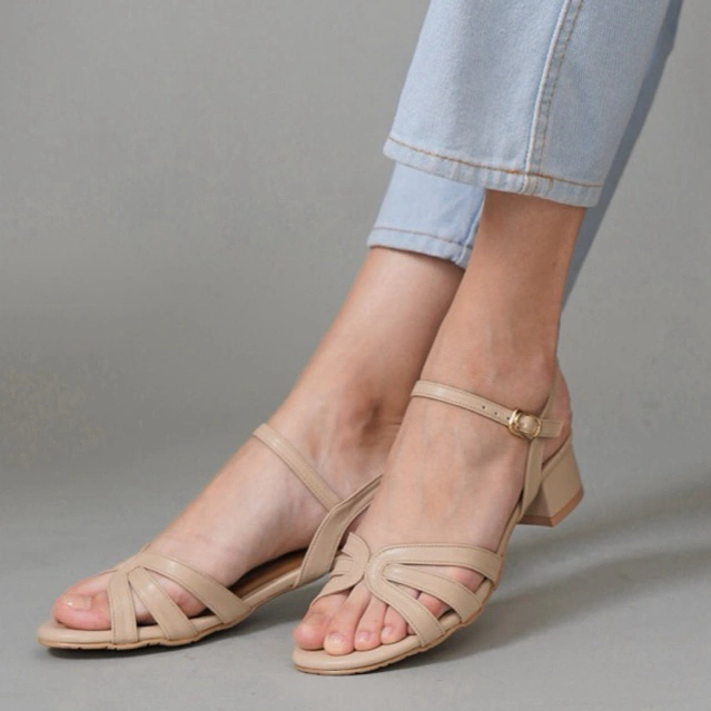 Nicholas Edison Sandal Heel Anna Sandal Block Heels Medium Strappy Terbaru