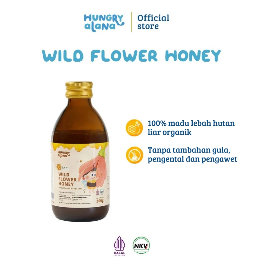 Hungry Alana - Madu Murni Organik Anak - Wild Flower Honey