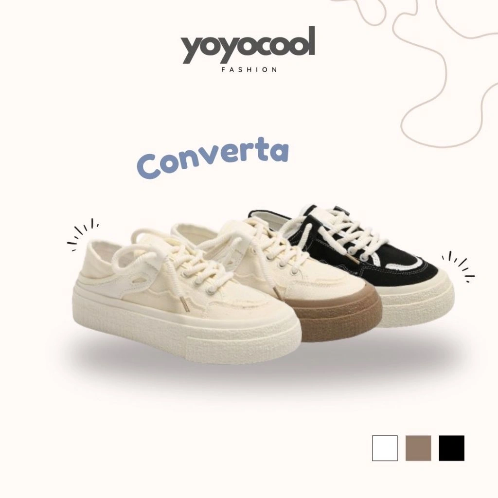 YOYOCOOL Converta Casual Shoes / Sepatu Sandal Sneakers / Shoes Fashion / Sepatu Canvas