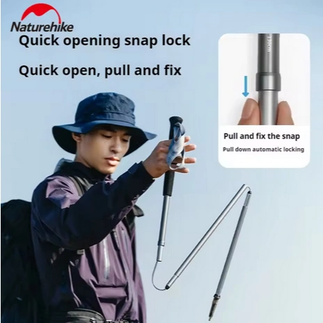 TREKKING POLE ULTRALIGHT PRO NATUREHIKE CNK2450DS016 - TONGKAT HIKING