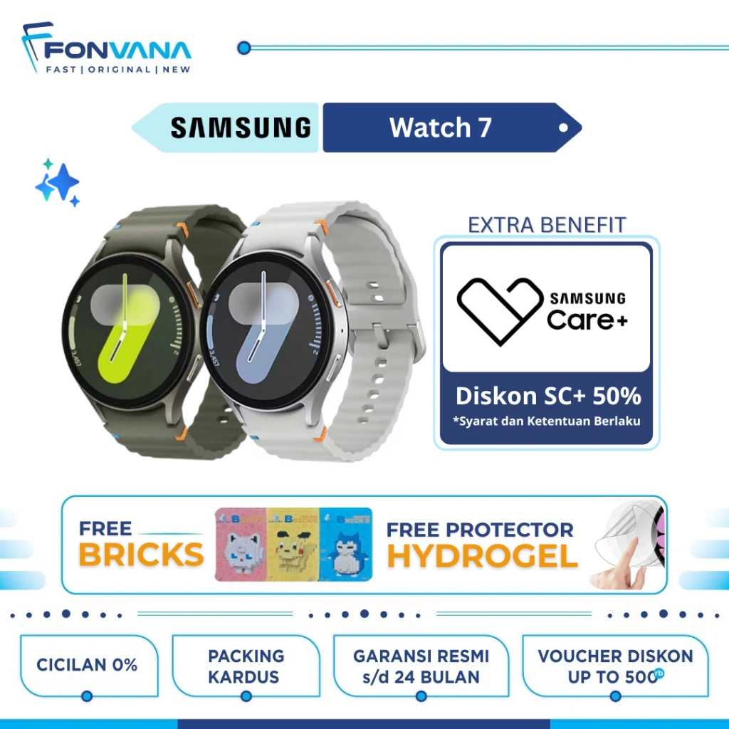 Samsung Galaxy Watch7 40mm - Watch 7 44mm Smartwatch AI, Prosesor 3nm, Sleep Apnea Monitoring, Dual GPS | Garansi Resmi SEIN 1 Tahun