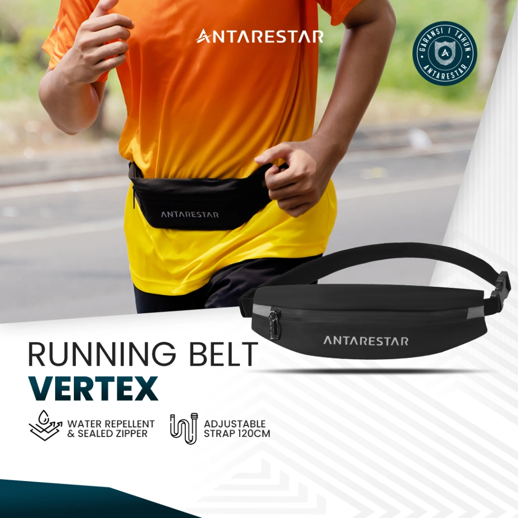 ANTARESTAR Official - Running Belt Vertex Tas Pinggang Olahraga Tas Running Jogging Ikat Pinggang Lari