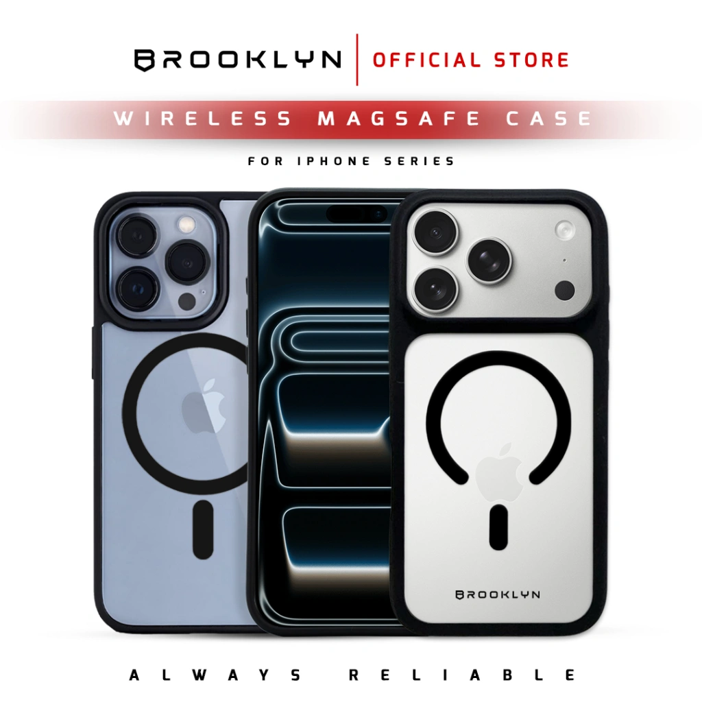 Brooklyn Black Edition MagSafe Casing iPhone 17/16/15/14/13/12 Pro/Max/Plus/Air