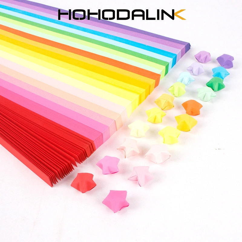 HOHODALINK 540pcs Kertas Origami Bintang Diy Berwarna Star Paper Craft Handmade