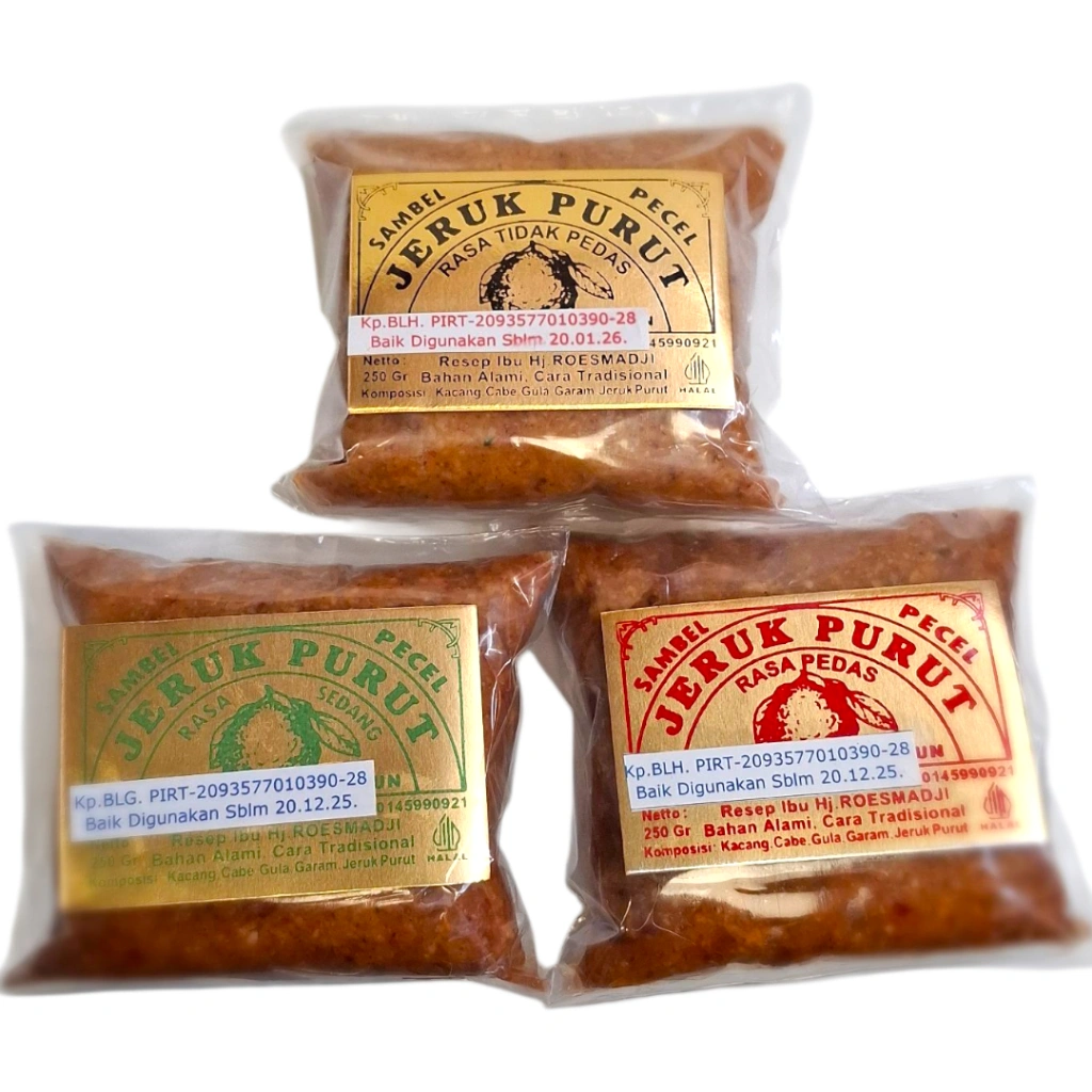 BEST SELLER Sambel Pecel Madiun Bumbu Kacang Sambal Kacang Instan Bumbu Pecel Instan Cap Jeruk Purut