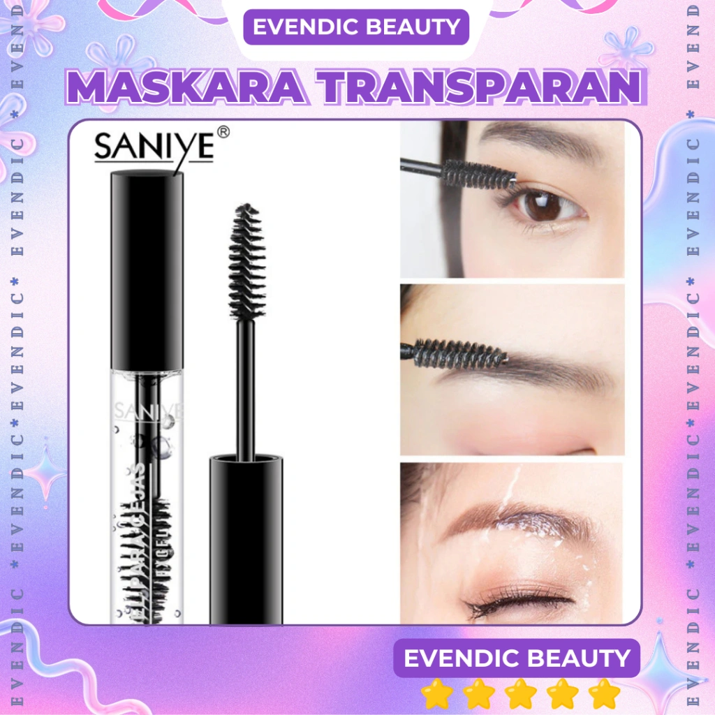 READY SANIYE【BPOM】 Eyebrow Gel Fixer & Maskara Transparan Tahan Lama Alis Makeup M310 | BPOM | ORIGINAL | SANIYE WATERPROOF EYEBROW FIXER M310