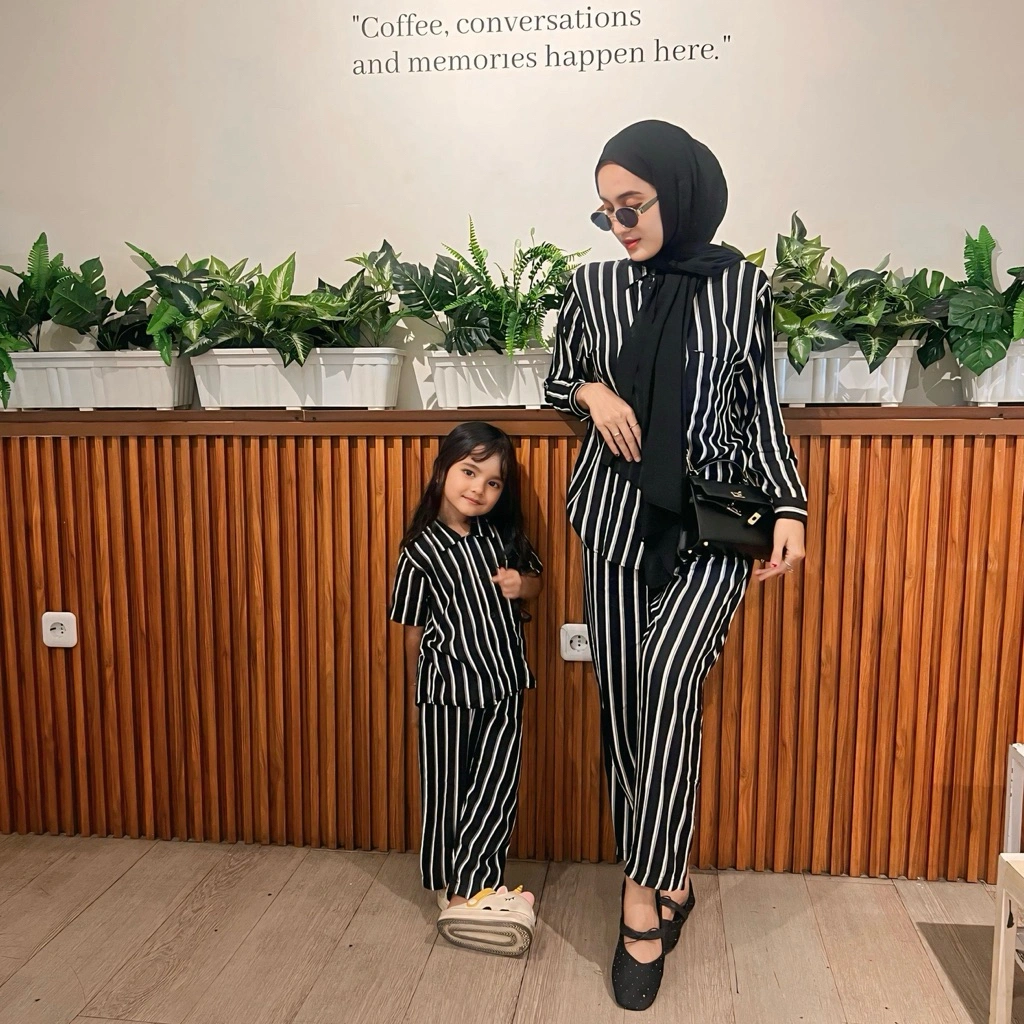 PAJAMAS SET COUPLE IBU ANAK PREMIUM MURAH | SIAP COD