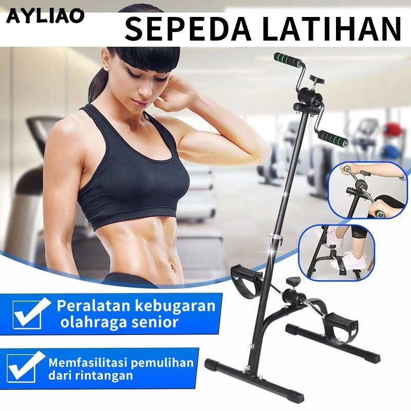 AYLIAO Fitness Exercises Sepeda Statis Terapi Kaki dan Tangan Penderita Stroke Alat Olahraga