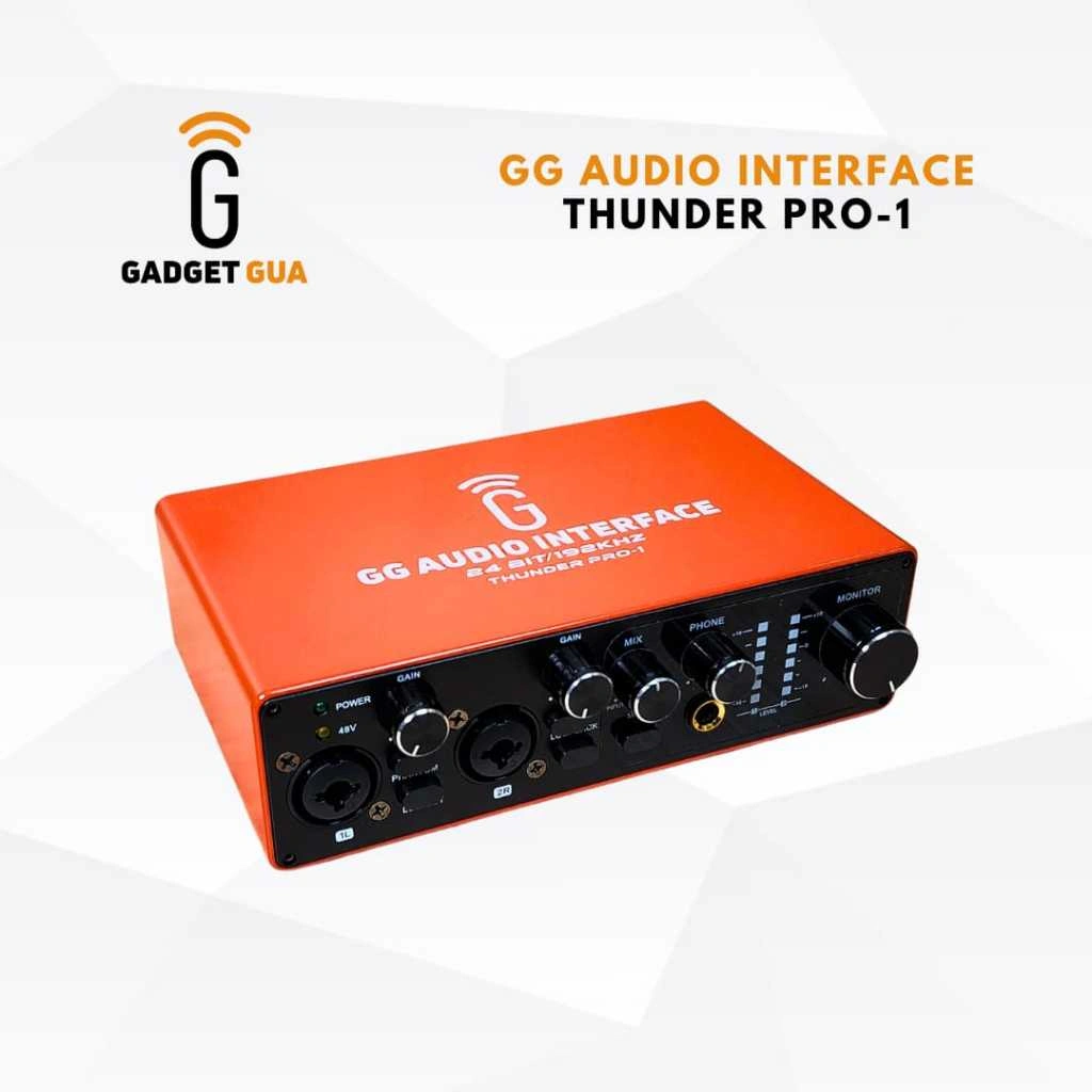GG AUDIO INTERFACE THUNDER PRO-1 (for Recording & Live Streaming)