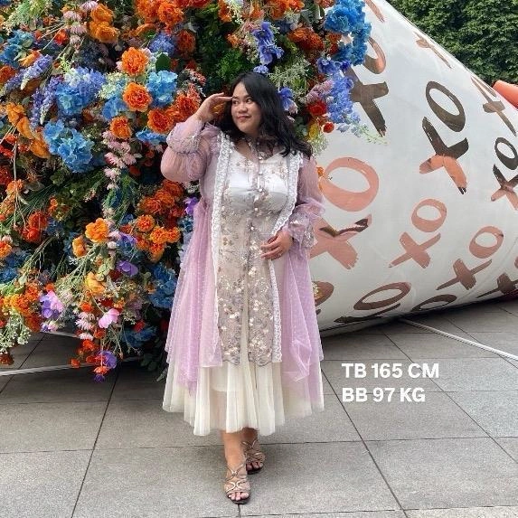 Perfectu Official Safa Outer BIG SIZE Hijab Brukat Mewah Simple Elegant Cardigan Muslim Panjang Wanita Motif Baju Atasan Kardigan Tebal Kondangan Kebaya Basic Kancing Tunik