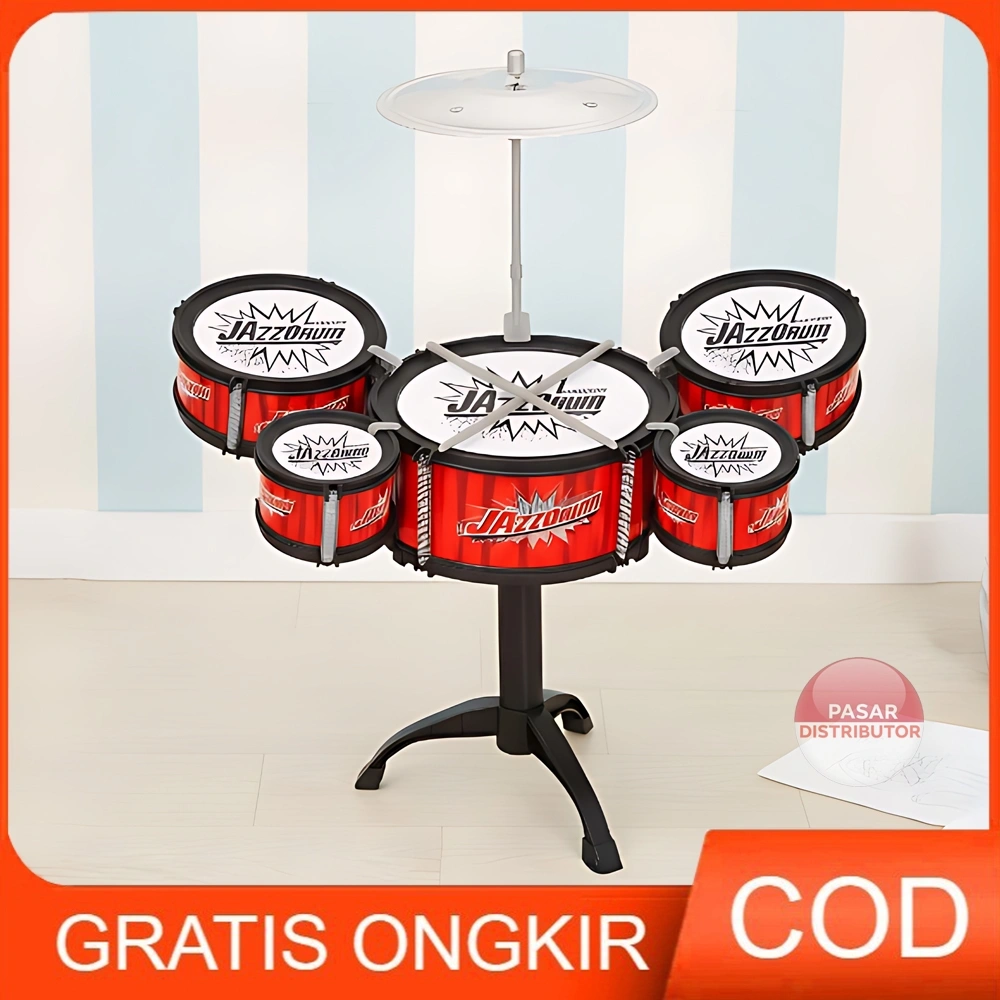 Pasar Distributor  Jazz Drum  - Mainan Alat Musik Anak Jazz Drum Mainan Edukatif