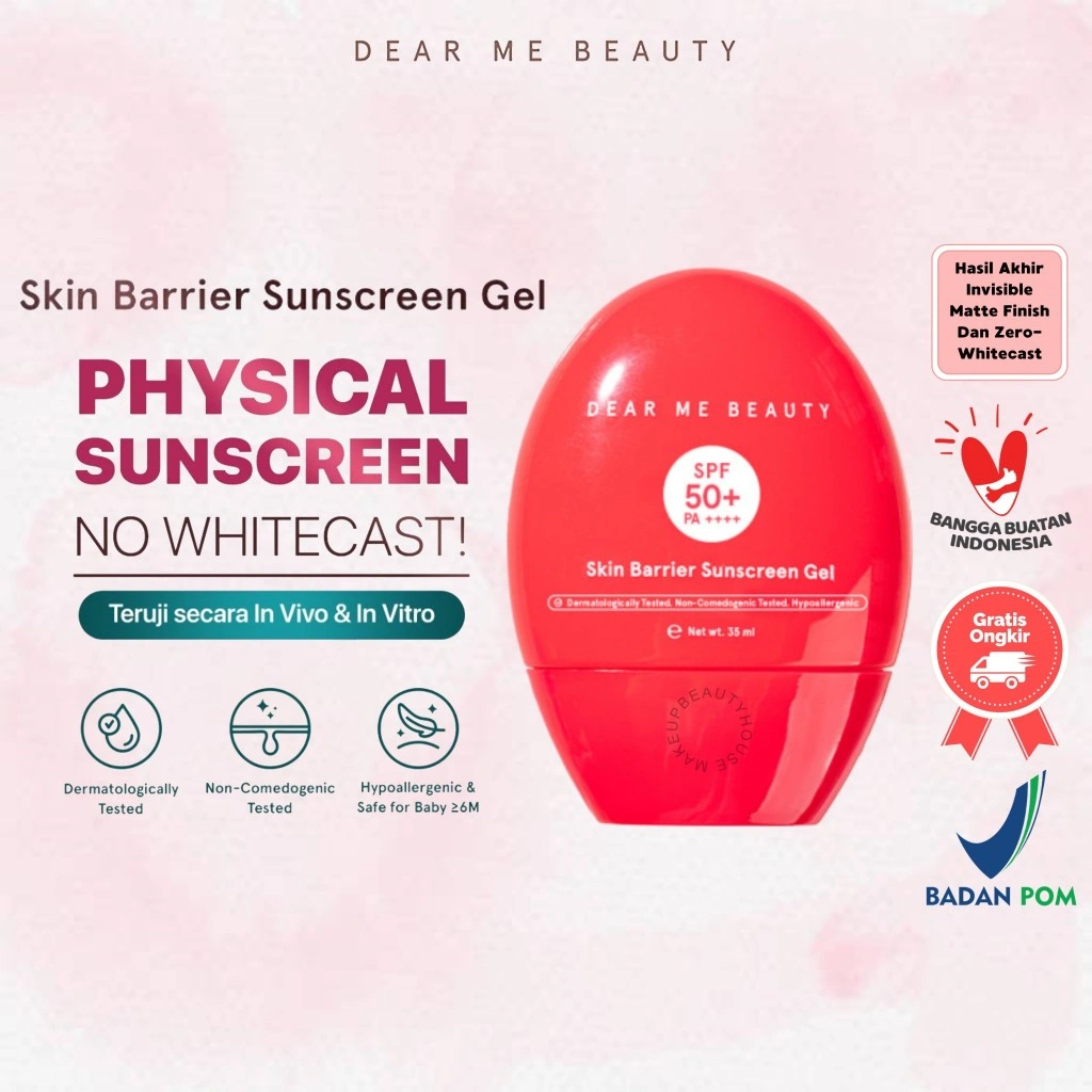 DEAR ME BEAUTY [REAL SPF Certified]  Skin Barrier Physical Sunscreen SPF 50 PA++++