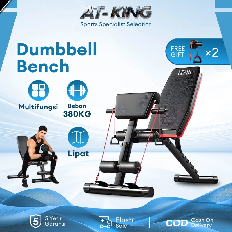 Sit Up Bench/Dumbbell Bench/Adjustable Folding Fitness Bench Olahraga Fitness Kursi Gym Alat Fitness