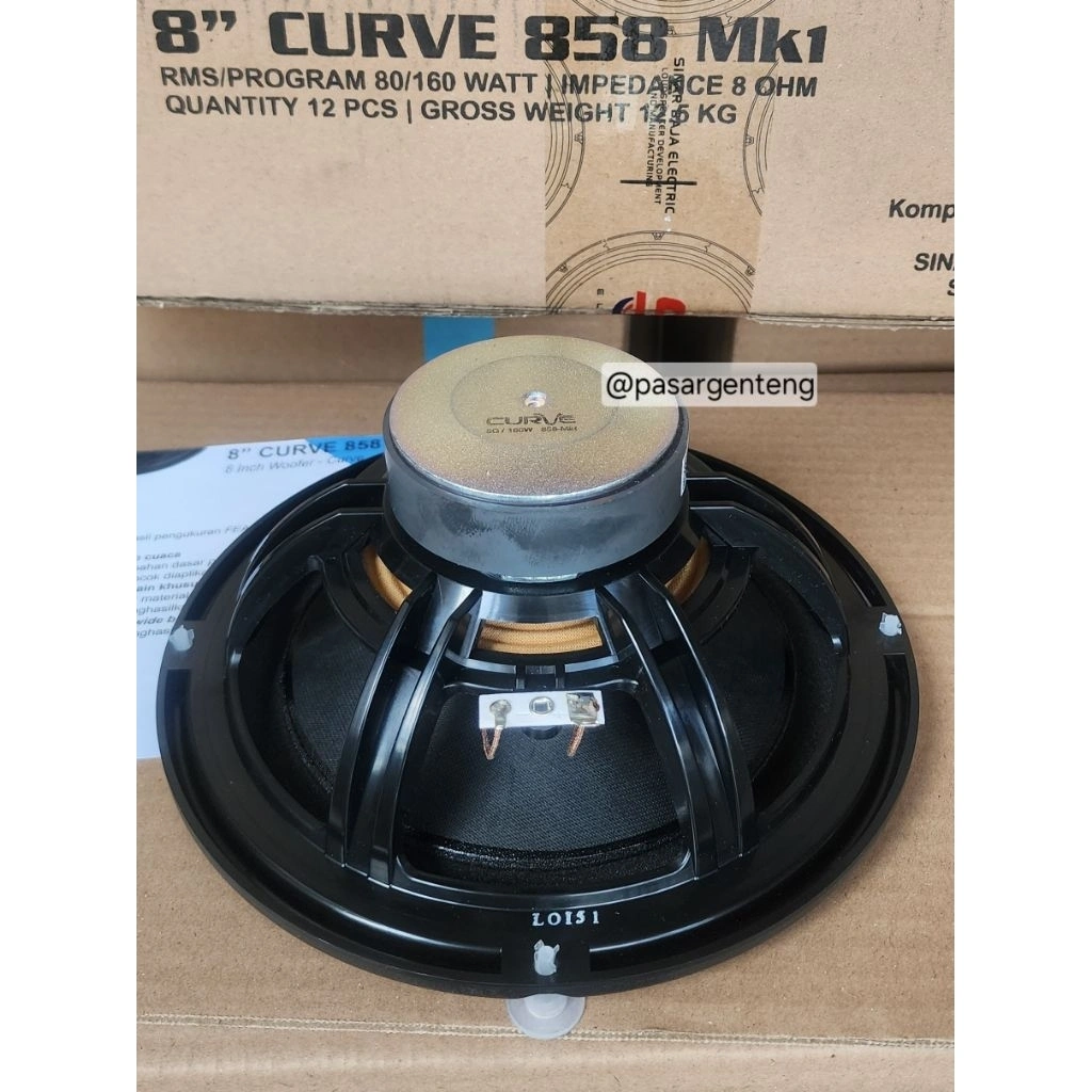 new Speaker 8in ORI CURVE 858 MK I woofer 8" 8 inch acr type 858 curve