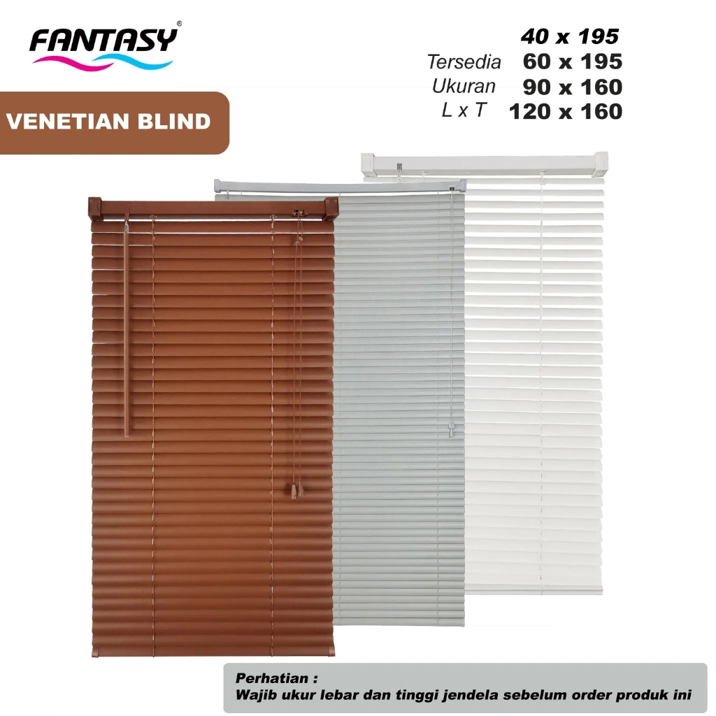 Fantasy Horizontal Venetian Roller Blinds Tirai Plastik PVC Gulung Tirai Penutup Kerai Hordeng Venesia Venesian Blind Penghalau Cahaya Aksesoris Krey Jendela