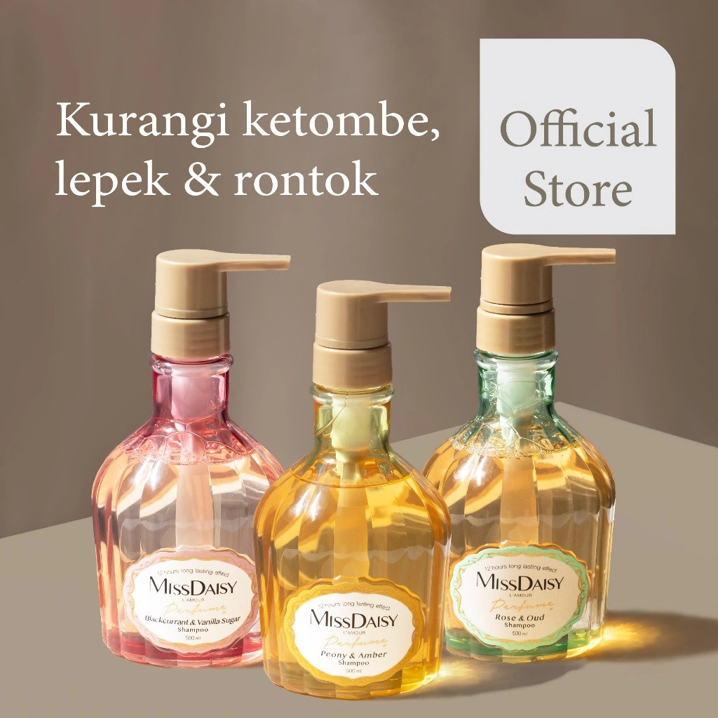 MISS DAISY | French Perfume Shampoo | Anti Ketombe | Rontok | Lepek | Berminyak | Gentle Shampoo | BPOM | 500ml