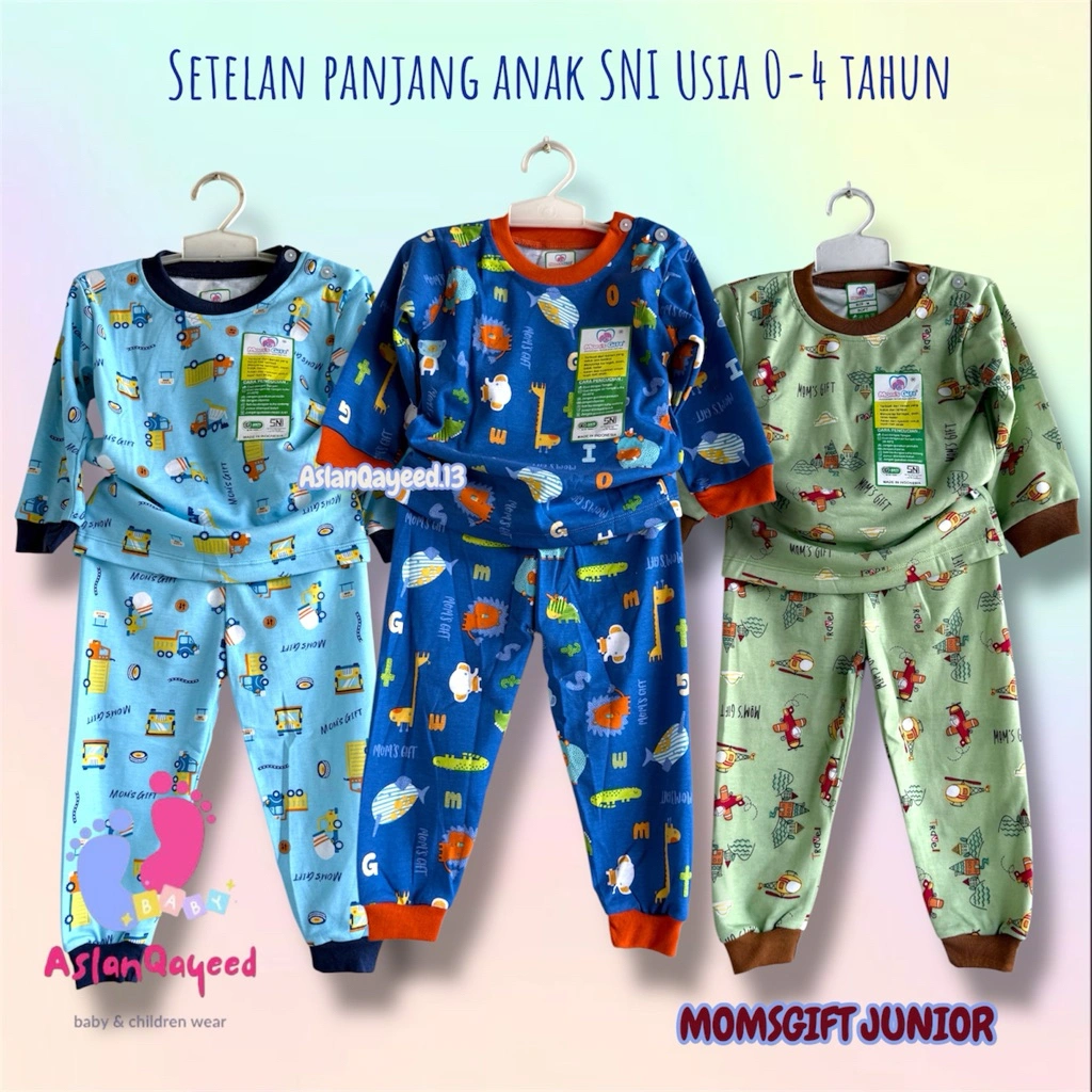 [3stel] SETELAN TIDUR PIYAMA PANJANG ANAK SNI || MOMGIFT JUNIOR// VELVET MIRROR || BAJU TIDUR ANAK TERNYAMAN SNI || BAJU TIDUR VIRRAL || BAJU ANAK MOTOF SAFARY  / ANIMAL'S SERIES