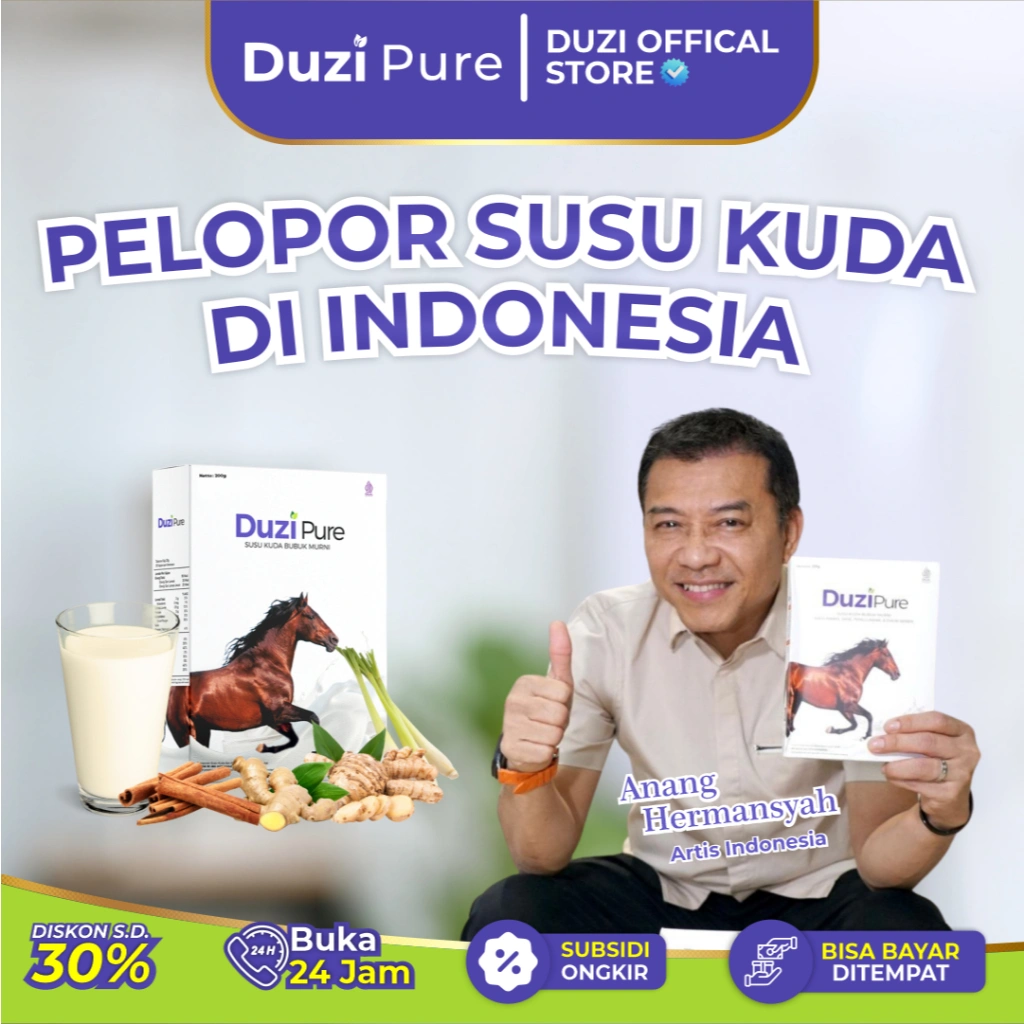 Duzi Pure - Susu Kuda Lombok Bubuk 200 Gram 1 Box