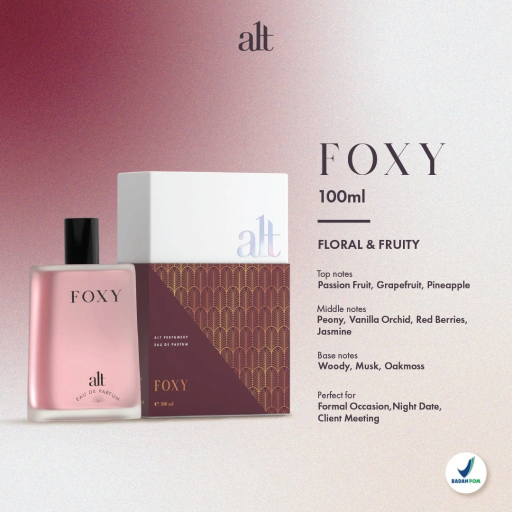 Alt Perfumery Foxy Eau De Parfum | Exclusive Perfume | - 100ml