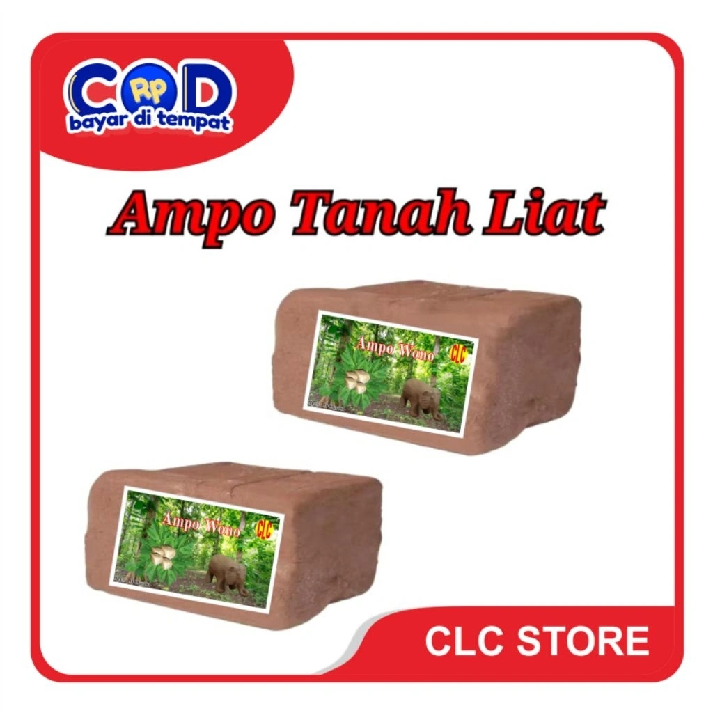 [C O D] Ampo /Tanah Liat/Lempung 1Kg Alami Untuk Penghilang Pahitnya Daun Pepaya & Kerajinan(Prakarya)