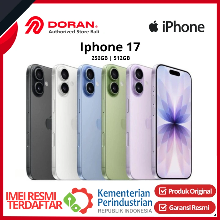 Apple iPhone 17 256GB 512GB Garansi Resmi Ibox / Digimap / GDN Original