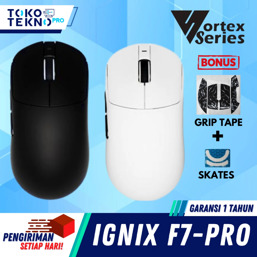 Vortexseries Vortex Ignix F7 / Ignix F7 Pro Wireless Mouse Gaming 3in1 Connection