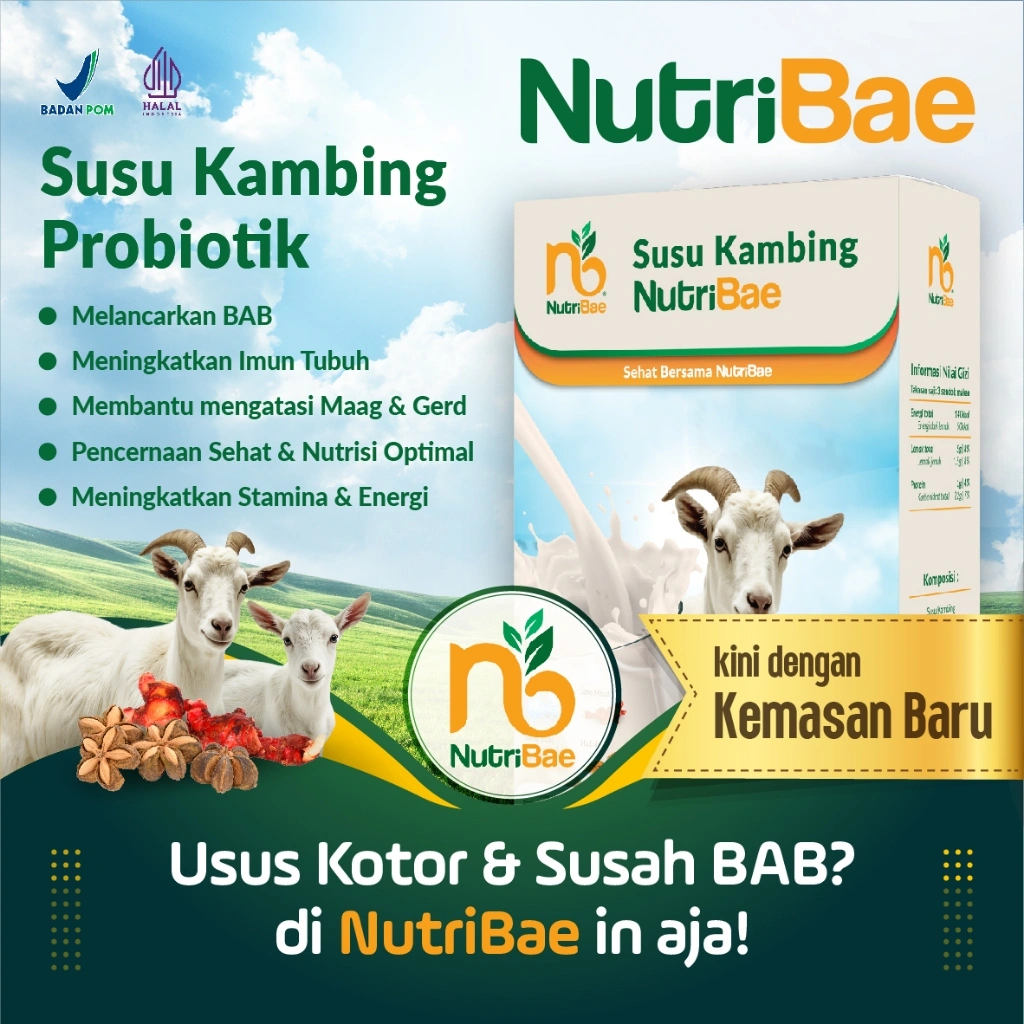 NutriBae Susu Kambing Probiotik 250 Gram