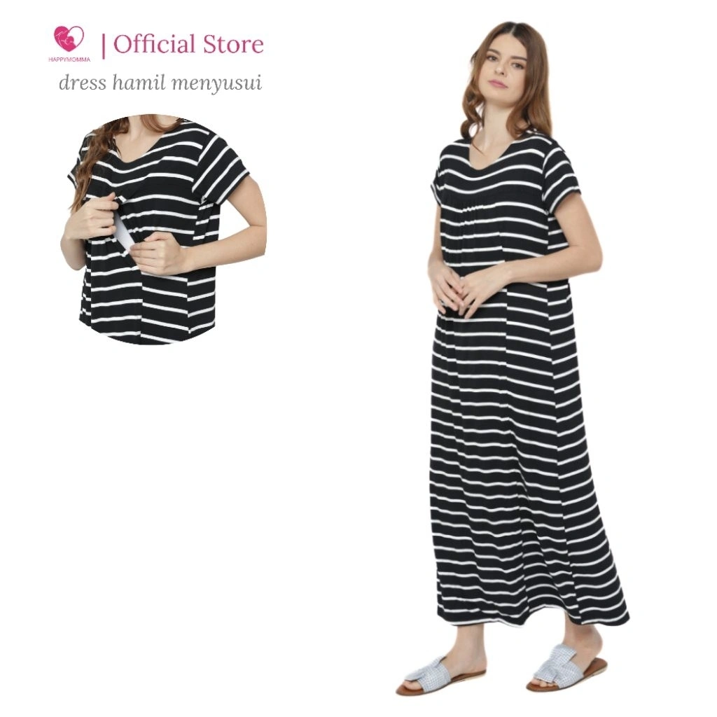 Happymomma - Baju Hamil Menyusui Bukaan Kiri Kanan Laura