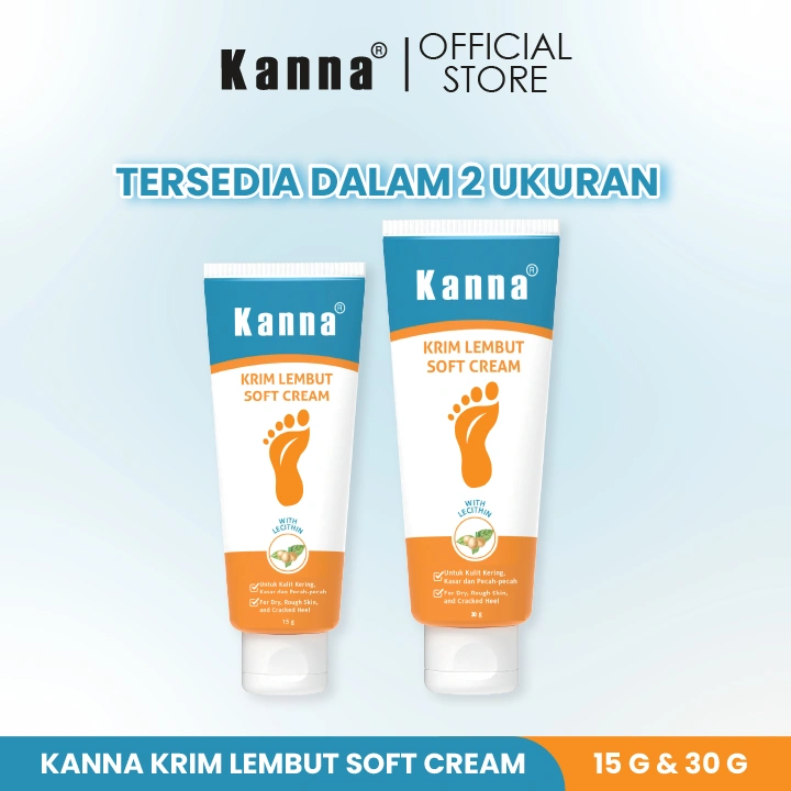 Kanna Krim Lembut / Cream kaki pecah / Penghalus tumit kasar / solusi kaki pecah dan kasar - Untuk Kulit Kering, Kasar, dan Pecah Pecah