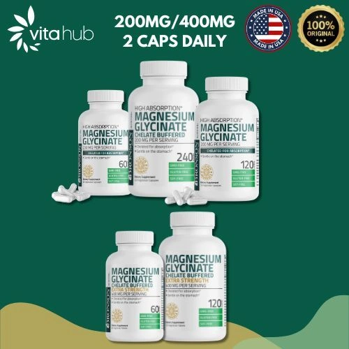 Bronson Magnesium Glycinate 200MG/400MG Chelate