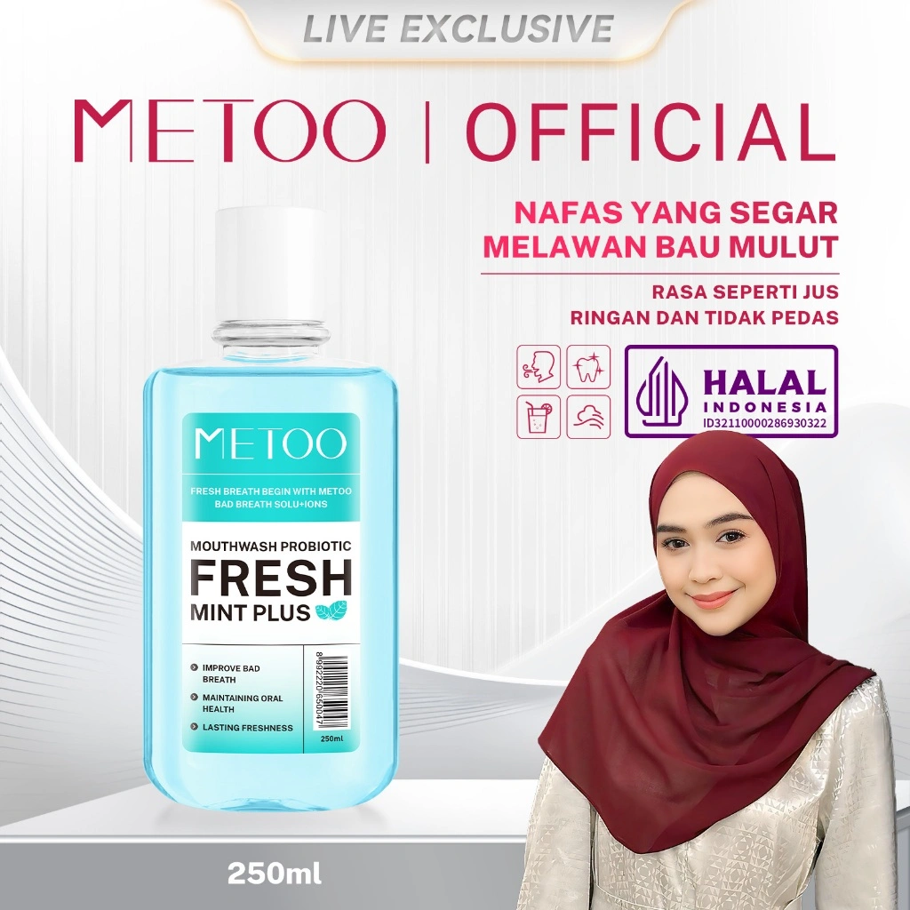 [New Flavor] 250ml MeToo Mouthwash / nafas segar / menghilangkan bau mulut / kumur karang gigi / non-alkohol