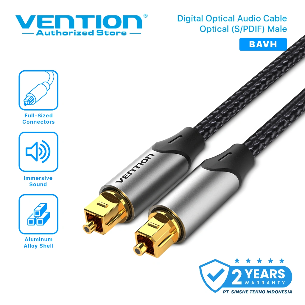 VENTION Kabel Audio Toslink Optical Fiber Optic High Quality
