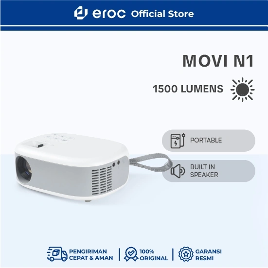 EROC Smart Mini Projector - Portable LCD MOVI N1 (Basic Proyektor) & MOVI PLUS (Smart Proyektor)