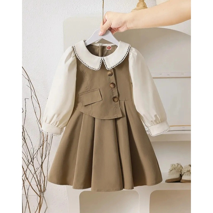 SALWA - Dress anak perempuan elegan umur 3 sampai 12 tahun korean style mini dress / long dress
