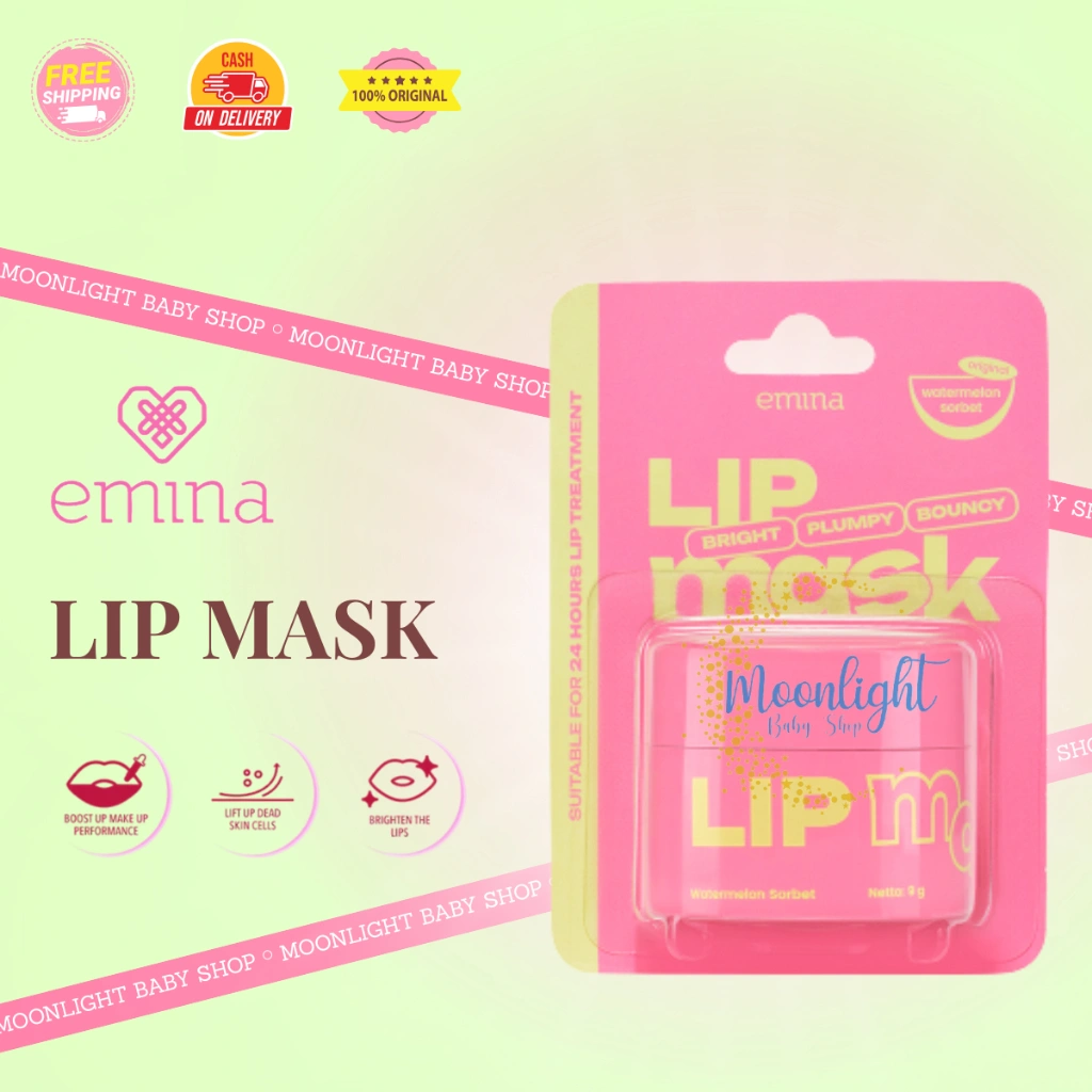 Emina Lip Mask 9g | Masker Perawatan Bibir Lembab