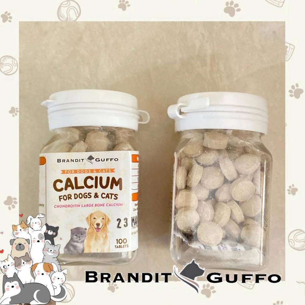 Brandit Guffo Calcium suplemen tulang dan gigi anjing joint support kucing cat dog kalsium anjing